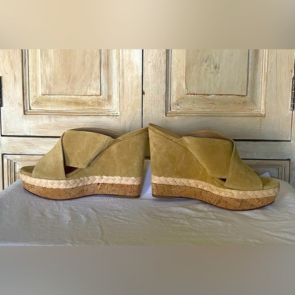 Veronica Beard Loro Wedge Sandal Dessert Sport 8.5 - Picture 6 of 6